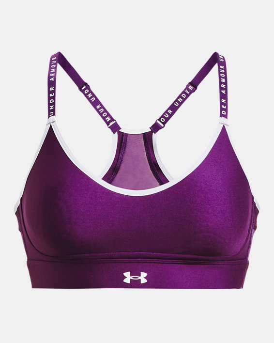 Brassière de sport UA Infinity Low Covered pour femme, Purple, pdpMainDesktop image number 10